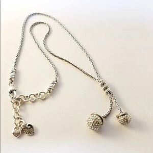 Brighton swarovski crystal twist dangle necklace